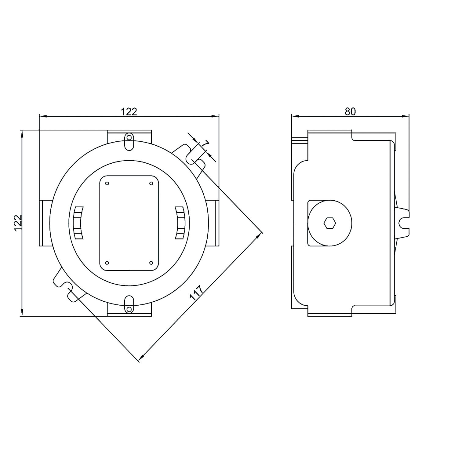 Caja derivación industrial ATEX 3 vías M20 IP66 - Imagen 5