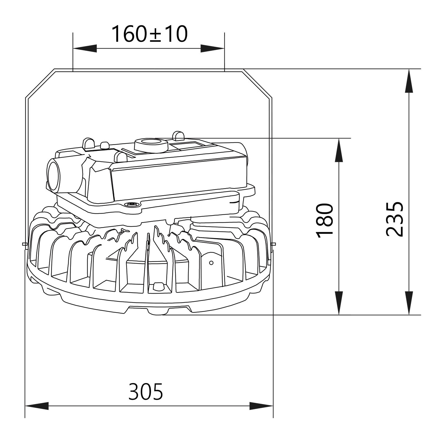 Campana LED UFO ATEX 100W LUMILEDS - Mean Well - Imagen 5