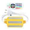 Controlador IR tira led 220v RGB enchufe rápido