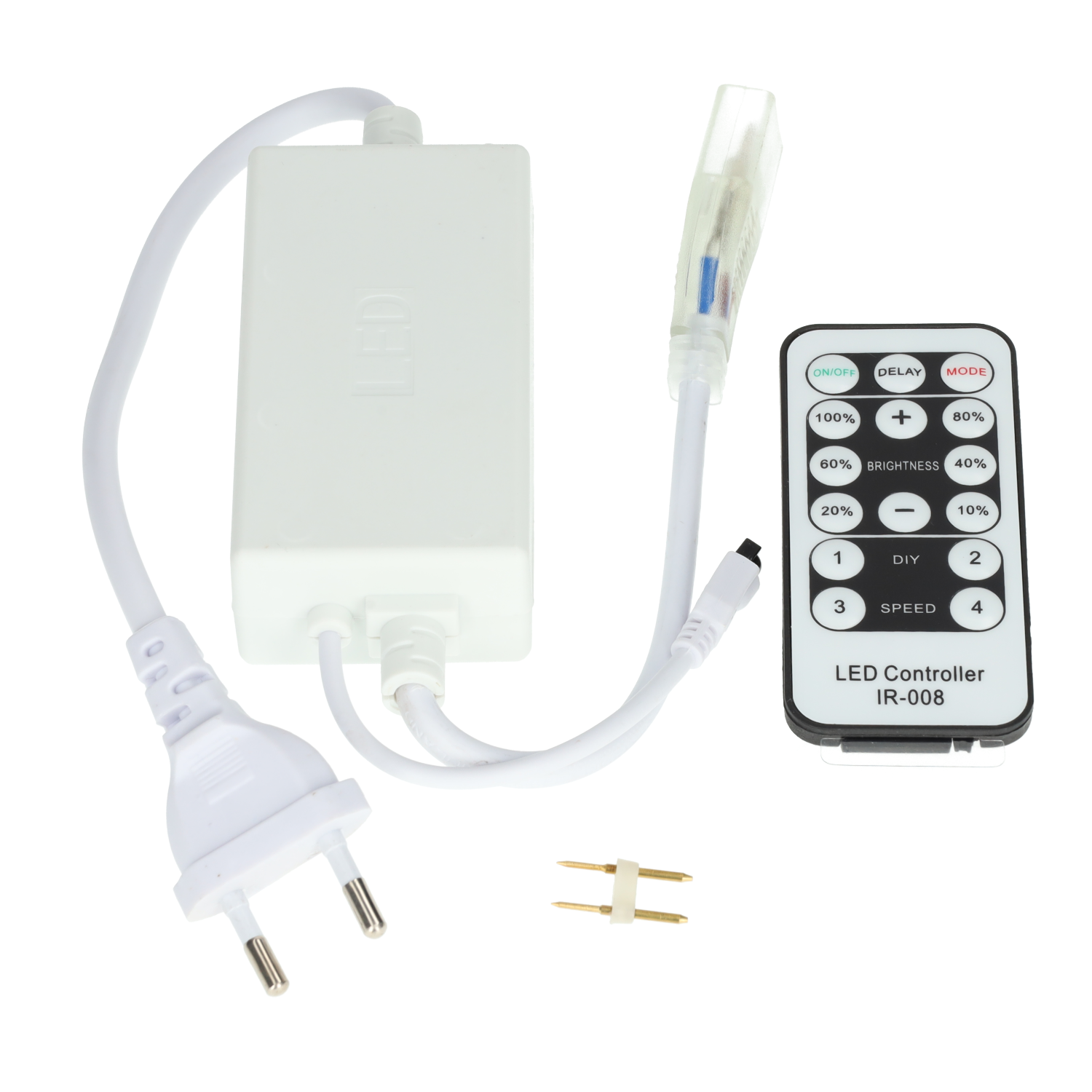 Controlador tira LED 220V con mando a distancia