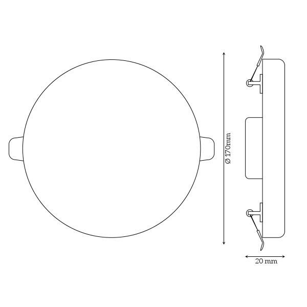Downlight led 22W redondo sin borde corte ajustable - Imagen 5