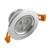 Downlight led 3W plata