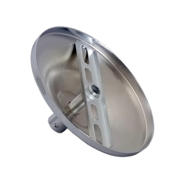 Florón metal + pasacables vintage cromado – Image 2