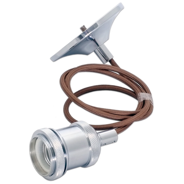 Florón metal + pasacables vintage cromado – Image 3