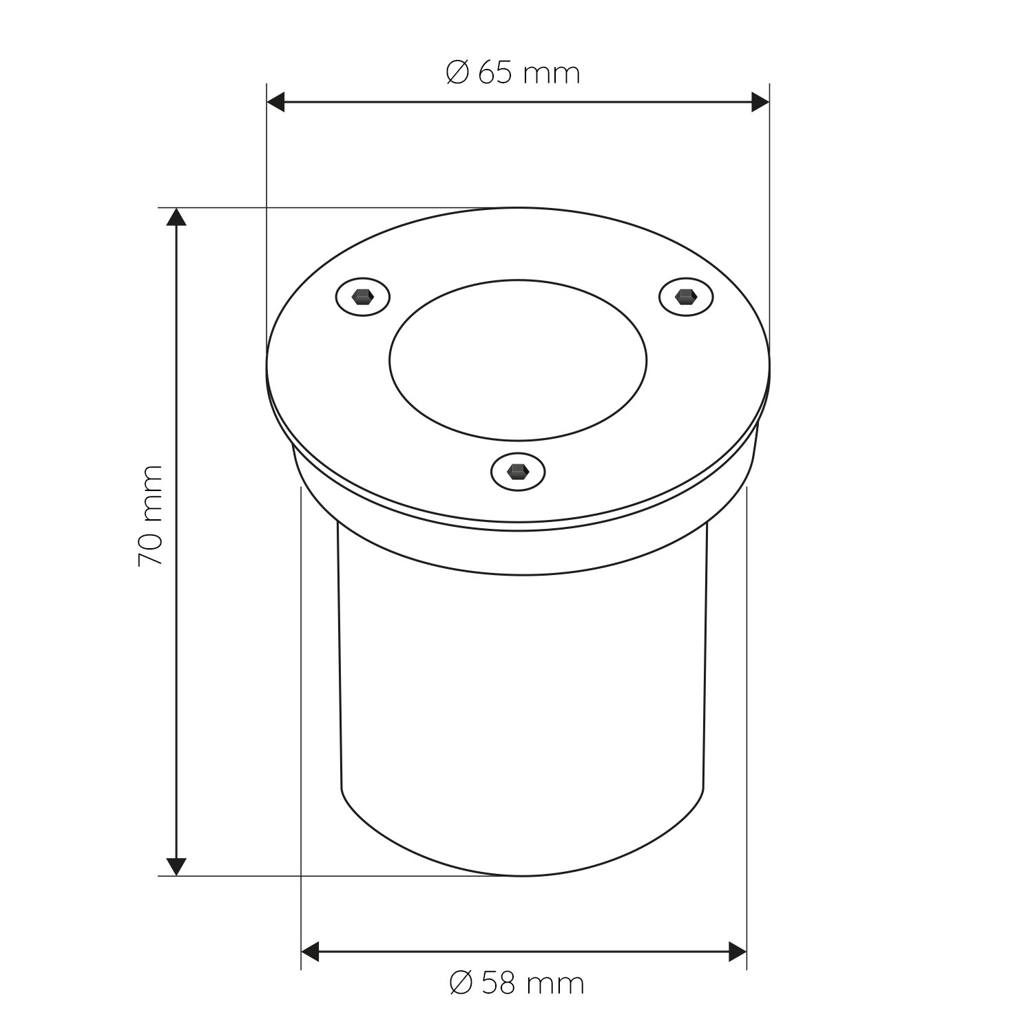 Foco empotrable suelo 1W IP65 - Image 3