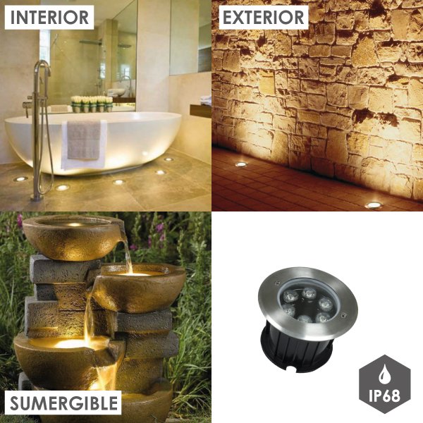 Foco empotrable suelo 6W IP68 – Image 4