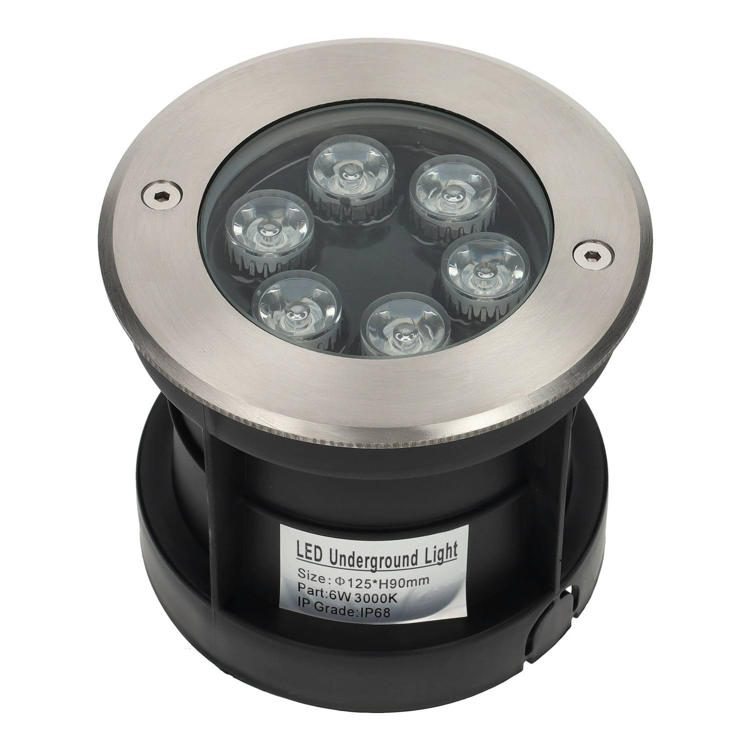 Foco empotrable suelo 6W IP68