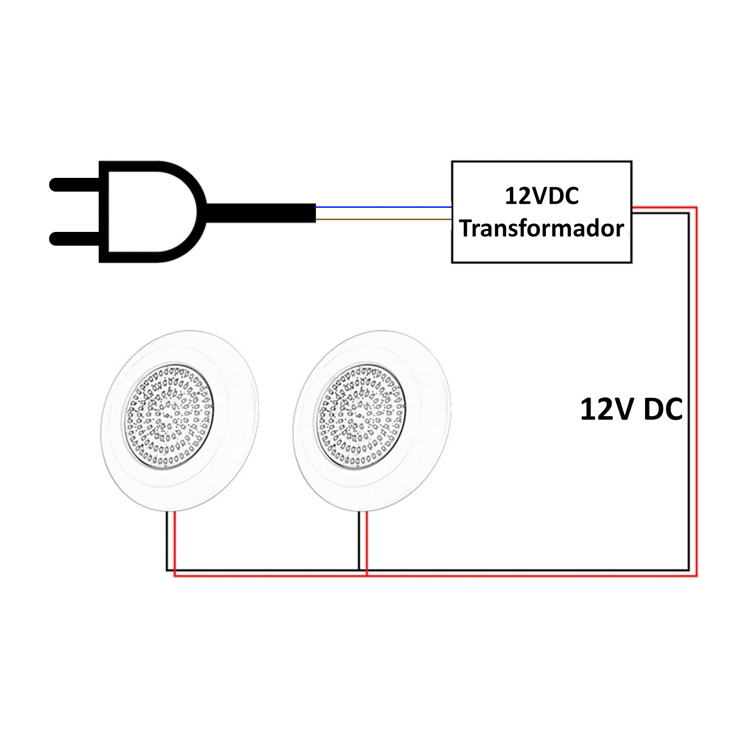 Luz de piscina LED 8W 12VDC IP68 - Imagen 4