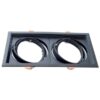 Marco orientable doble para AR111 color negro