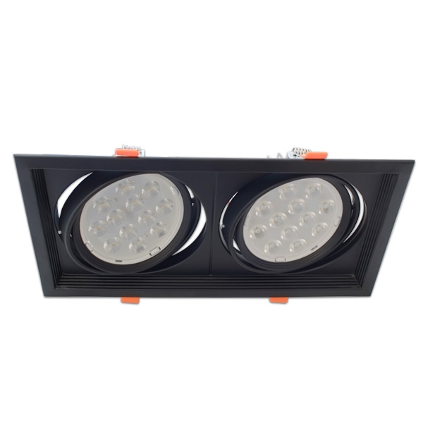 Marco orientable doble para AR111 color negro – Image 3