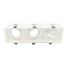 Marco orientable triple para AR60 color blanco