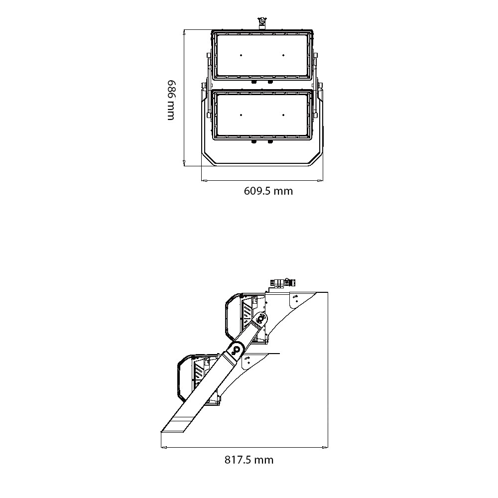 Proyector LED STADIUM 1200W Samsung - Mean Well - Imagen 5