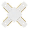 Unión carril "+" ensamblable blanco