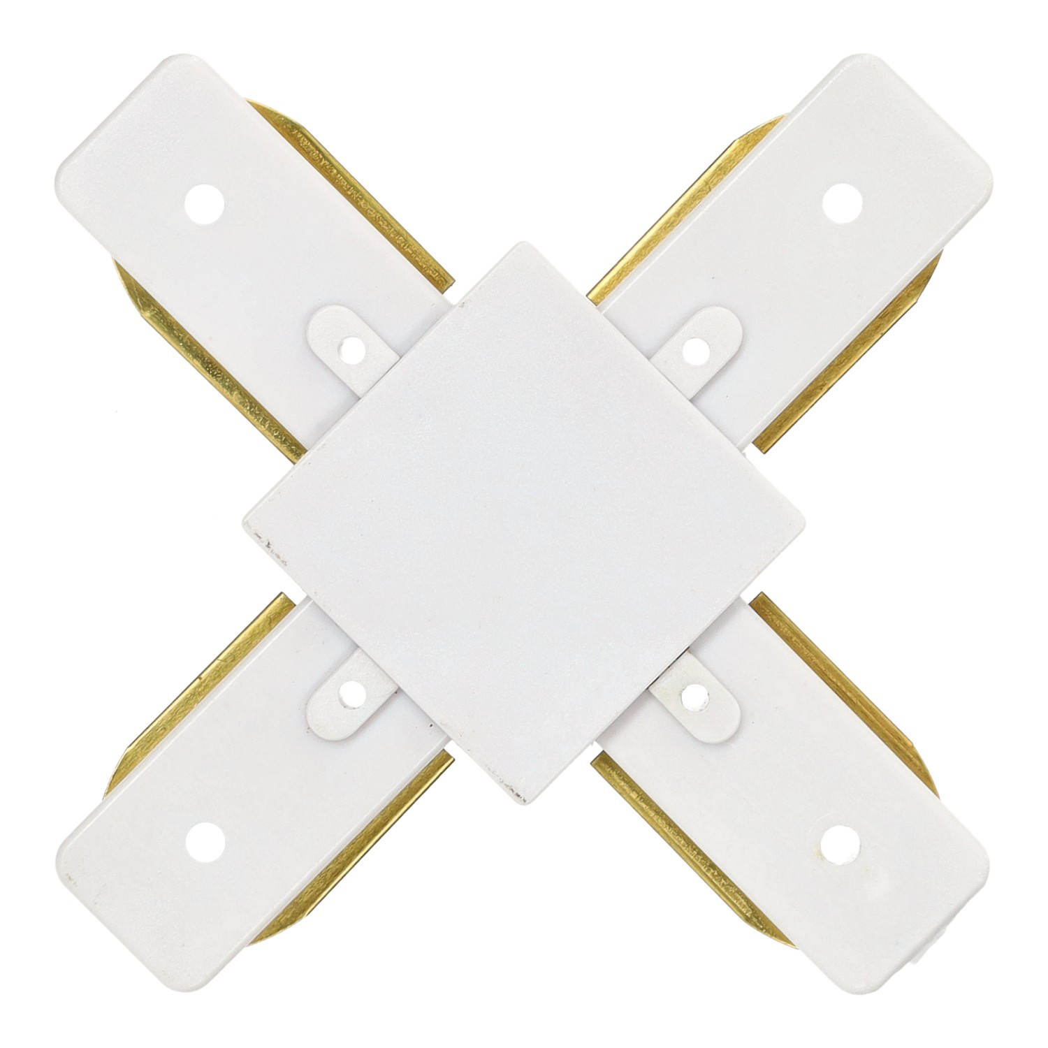 Unión + carril PVC color blanco