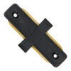Unión carril recta ensamblable negro