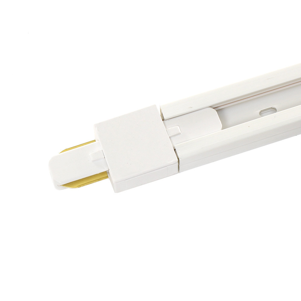 Unión recta carril PVC color blanco - Imagen 3